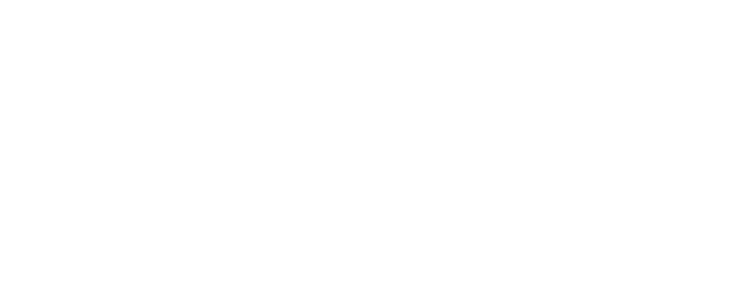 white bat silhouette